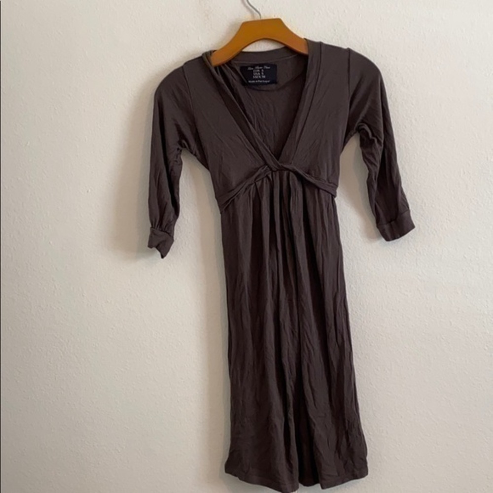 KARA BASIC SOLID GREY DRESS SIZE SMALL